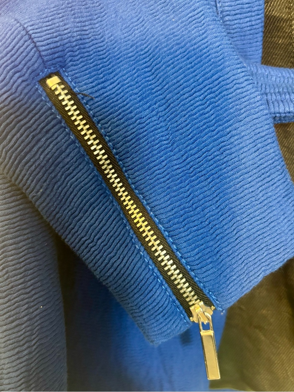 Zara Cobalt Blue Structured Open Blazer with Belt - Picture 4 of 4